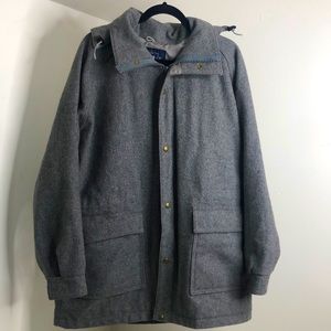 Wool rich men’s gray wool jacket